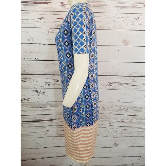 Nwot LULAROE JULIA DRESS Casual AZTEC Women's SIZE SMALL - Picture 6 of 8